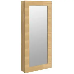 vidaXL Armoire à bijoux avec miroir murale 30 x 8,5 x 67 cm