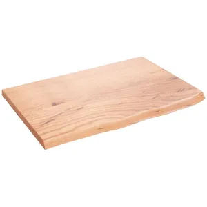 Comparateur de prix : vidaXL Étagère murale marron clair 60x40x2 cm bois chêne massif traité