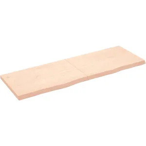 vidaXL Étagère murale 180x60x(2-6) cm bois de chêne massif non traité pas cher