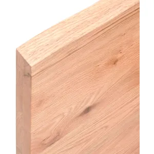 Comparateur de prix : vidaXL Étagère murale marron clair bois chêne massif traité