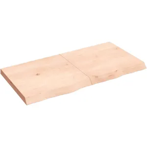 vidaXL Étagère murale 120x60x(2-6) cm bois de chêne massif non traité pas cher