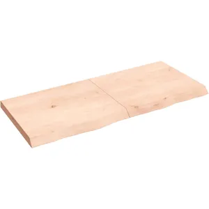 vidaXL Étagère murale 140x60x(2-6) cm bois de chêne massif non traité pas cher