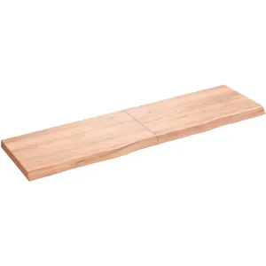Comparateur de prix : vidaXL Étagère murale marron clair bois chêne massif traité