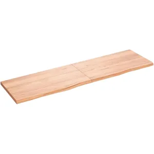 Comparateur de prix : vidaXL Étagère murale marron clair bois chêne massif traité