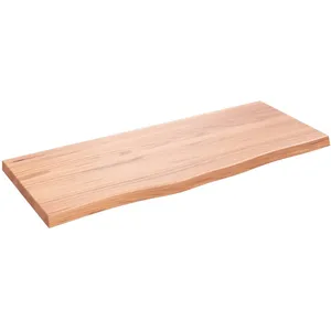 Comparateur de prix : vidaXL Étagère murale marron clair bois chêne massif traité