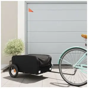 Comparateur de prix : vidaXL Remorque de vélo noir 30 kg fer