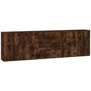 Comparateur de prix : vidaXL Buffets 3 pcs Chêne fumé Bois d'ingénierie