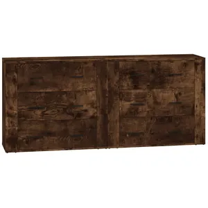 Comparateur de prix : vidaXL Buffets 2 pcs chêne fumé bois d'ingénierie