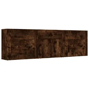 Comparateur de prix : vidaXL Buffets 3 pcs Chêne fumé Bois d'ingénierie