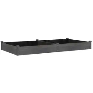 vidaXL Lit surélevé de jardin doublure 240x120x25 cm bois massif sapin pas cher