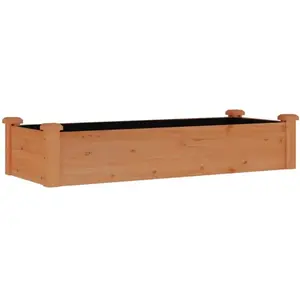 Comparateur de prix : vidaXL Lit surélevé de jardin doublure 120x45x25 cm bois massif sapin