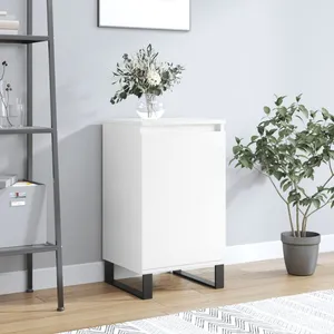 vidaXL Buffet blanc 40x35x70 cm bois d’ingénierie pas cher