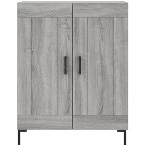 vidaXL Buffet sonoma gris 69,5x34x90 cm bois d'ingénierie pas cher