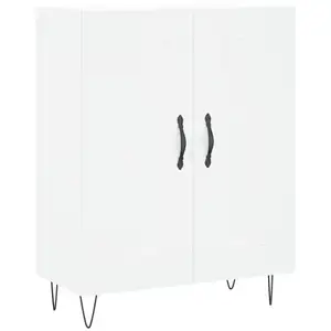 vidaXL Buffet blanc 69,5x34x90 cm bois d'ingénierie pas cher