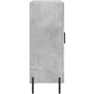 vidaXL Buffet gris béton 69,5x34x90 cm bois d'ingénierie pas cher