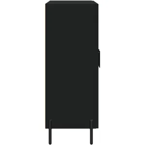 vidaXL Buffet noir 69,5x34x90 cm bois d'ingénierie pas cher