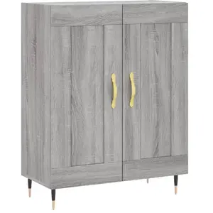 vidaXL Buffet sonoma gris 69,5x34x90 cm bois d'ingénierie pas cher