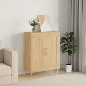 vidaXL Buffet chêne sonoma 69,5x34x90 cm bois d'ingénierie pas cher
