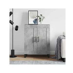 vidaXL Buffet gris béton 69,5x34x90 cm bois d'ingénierie pas cher