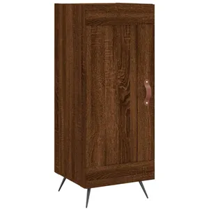 vidaXL Buffet Chêne marron 34,5x34x90 cm Bois d'ingénierie pas cher
