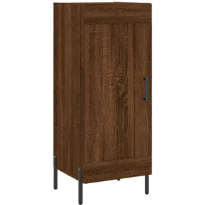 vidaXL Buffet Chêne marron 34,5x34x90 cm Bois d'ingénierie pas cher
