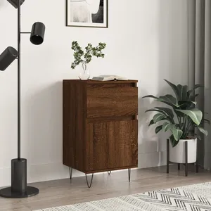 vidaXL Buffet chêne marron 40x35x70 cm bois d'ingénierie pas cher