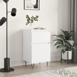 vidaXL Buffet blanc 40x35x70 cm bois d’ingénierie pas cher