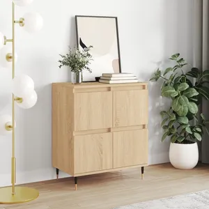 vidaXL Buffet Chêne sonoma 60x35x70 cm Bois d'ingénierie pas cher