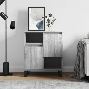vidaXL Buffet Sonoma gris 60x35x70 cm Bois d'ingénierie pas cher