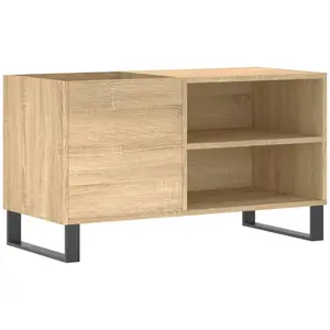 Comparateur de prix : vidaXL Armoire à disques chêne sonoma 85x38x48 cm bois d'ingénierie