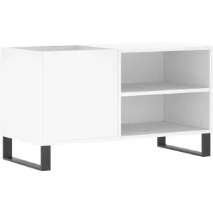 Comparateur de prix : vidaXL Armoire à disques blanc 85x38x48 cm bois d'ingénierie