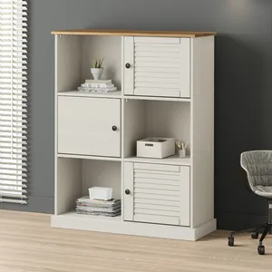 Comparateur de prix : vidaXL Bibliothèque VIGO blanc 90x35x114,5 cm bois massif de pin