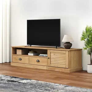 Comparateur de prix : vidaXL Meuble TV VIGO 156x40x40 cm bois massif de pin