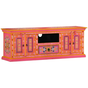 Comparateur de prix : vidaXL Meuble TV rose 110x30x40 cm bois massif de manguier