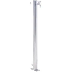 Comparateur de prix : vidaXL Colonne à eau de jardin 80 cm acier inoxydable rond