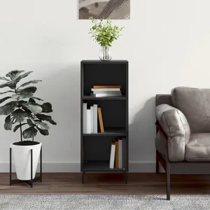 vidaXL Buffet noir 34,5x32,5x90 cm bois d'ingénierie pas cher