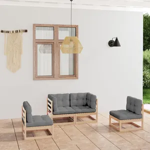 vidaXL Buffet chêne fumé 34,5x32,5x90 cm bois d'ingénierie pas cher