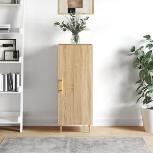 vidaXL Buffet Chêne sonoma 34,5x34x90 cm Bois d'ingénierie pas cher