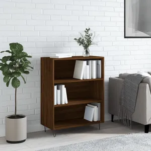 vidaXL Bibliothèque chêne marron 69,5x32,5x90 cm bois d'ingénierie pas cher