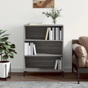 Comparateur de prix : vidaXL Bibliothèque sonoma gris 69,5x32,5x90 cm bois d'ingénierie
