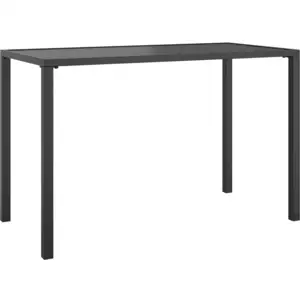Comparateur de prix : vidaXL Table à manger de jardin anthracite 110x54x70 cm acier