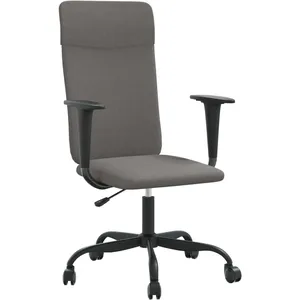 Comparateur de prix : vidaXL Chaise de bureau réglable en hauteur gris foncé tissu