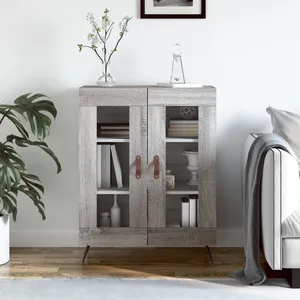vidaXL Buffet sonoma gris 69,5x34x90 cm bois d'ingénierie pas cher