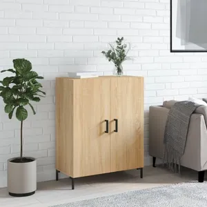 vidaXL Buffet chêne sonoma 69,5x34x90 cm bois d'ingénierie pas cher