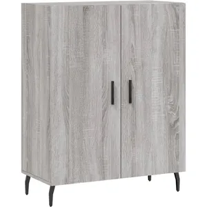 vidaXL Buffet sonoma gris 69,5x34x90 cm bois d'ingénierie pas cher