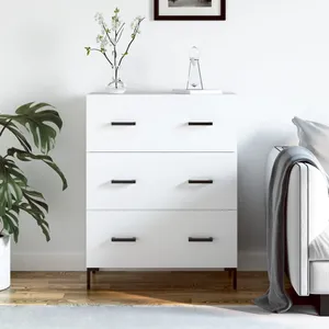 vidaXL Buffet blanc 69,5x34x90 cm bois d'ingénierie pas cher