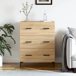 vidaXL Buffet chêne sonoma 69,5x34x90 cm bois d'ingénierie pas cher