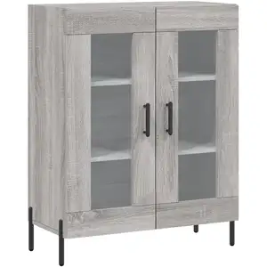 vidaXL Buffet sonoma gris 69,5x34x90 cm bois d'ingénierie pas cher