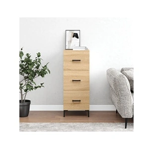 vidaXL Buffet Chêne sonoma 34,5x34x90 cm Bois d'ingénierie pas cher