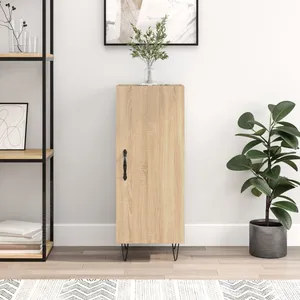 vidaXL Buffet Chêne sonoma 34,5x34x90 cm Bois d'ingénierie pas cher